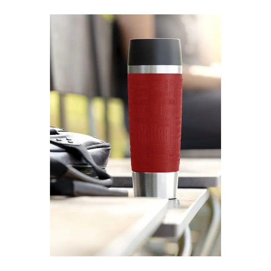 Tefal - Kubek podróżny 500 ml TRAVEL MUG stal nierdzewna/czerwony