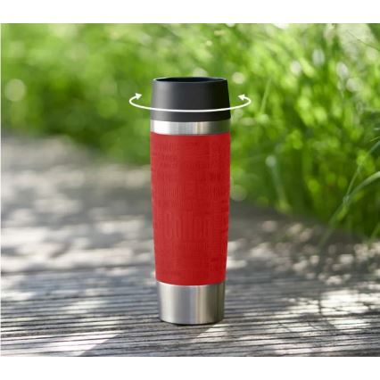 Tefal - Kubek podróżny 500 ml TRAVEL MUG stal nierdzewna/czerwony