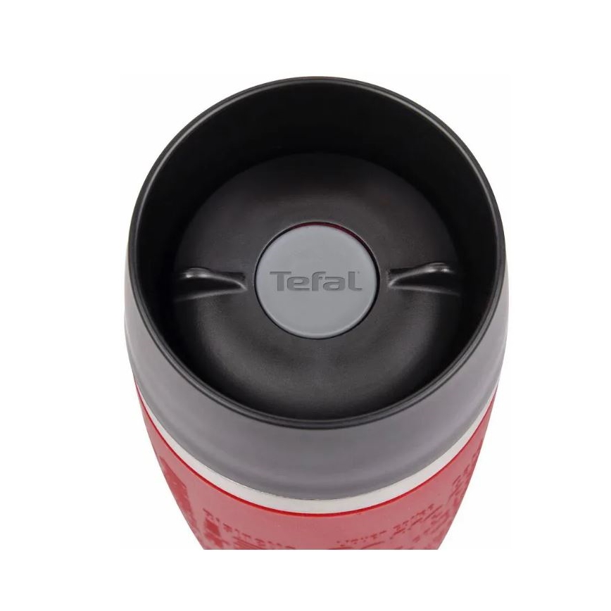 Tefal - Kubek podróżny 500 ml TRAVEL MUG stal nierdzewna/czerwony