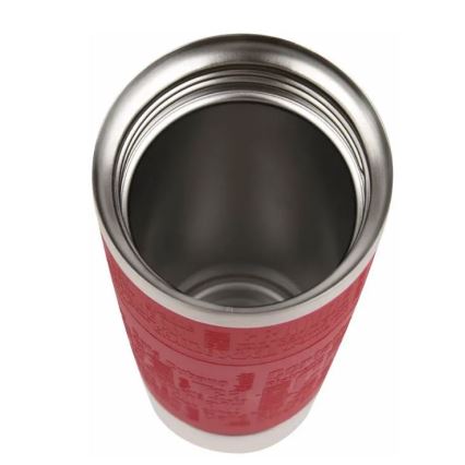 Tefal - Kubek podróżny 500 ml TRAVEL MUG stal nierdzewna/czerwony