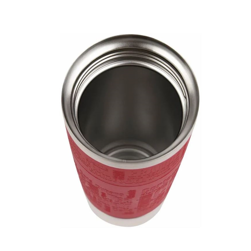 Tefal - Kubek podróżny 500 ml TRAVEL MUG stal nierdzewna/czerwony