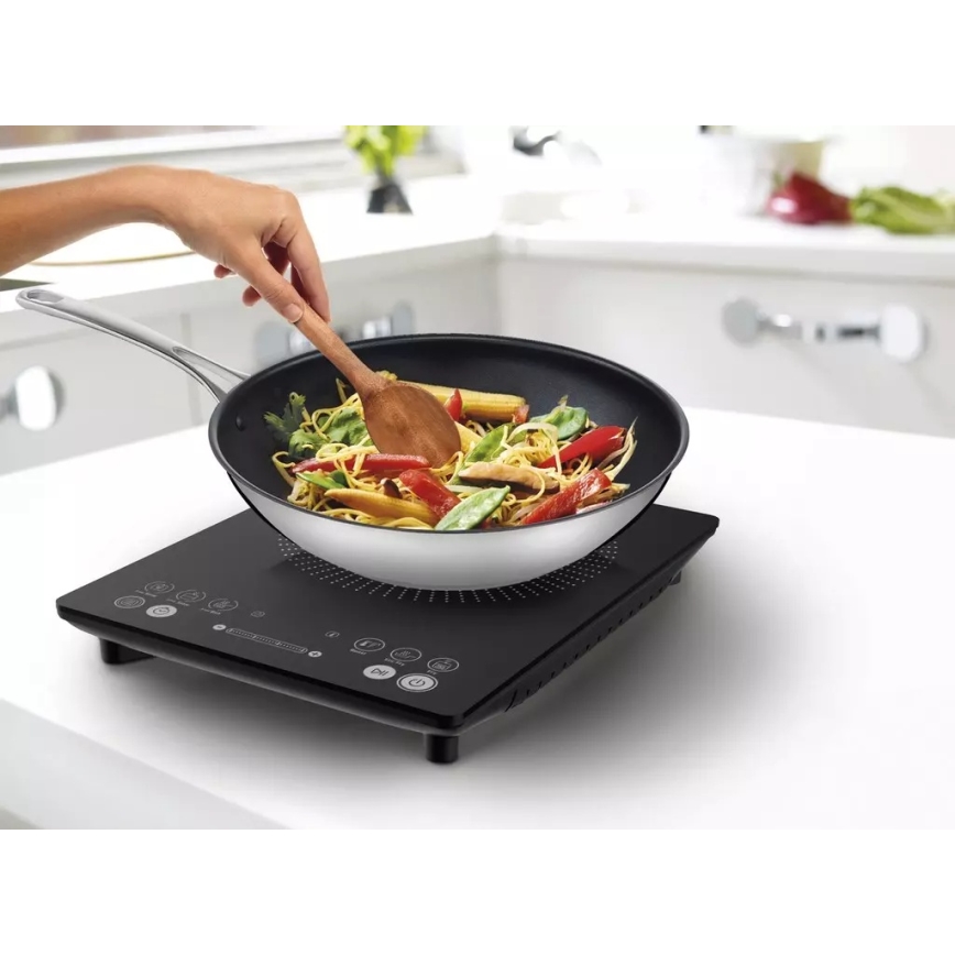 Tefal - Kuchenka indukcyjna EVERYDAY SLIM 2100W/230V czarna