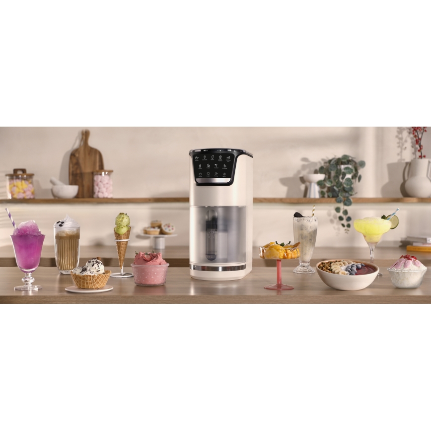 Tefal - Maszynka do lodów DOLCI 6W/230V 1 l beżowa