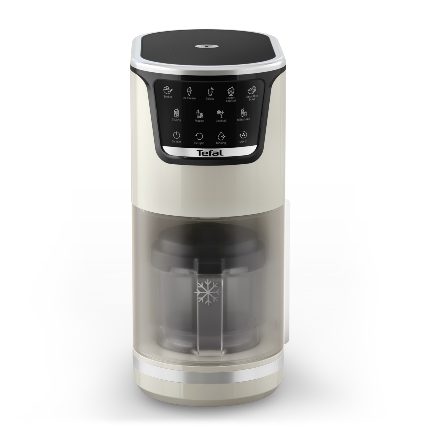 Tefal - Maszynka do lodów DOLCI 6W/230V 1 l beżowa