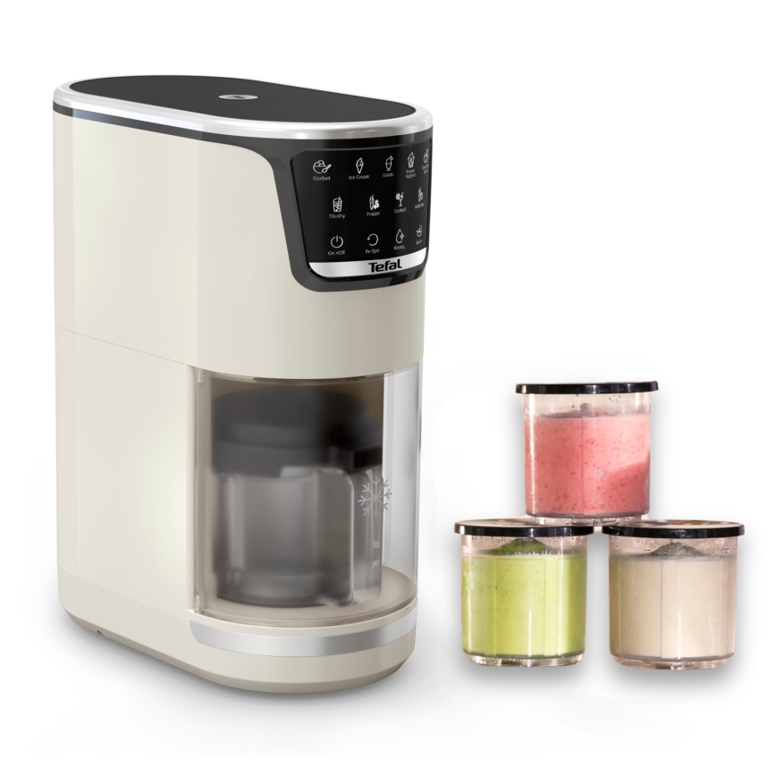 Tefal - Maszynka do lodów DOLCI 6W/230V 1 l beżowa