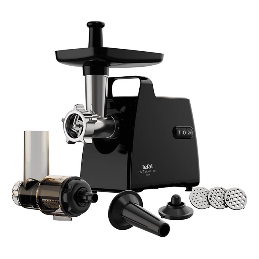 Tefal - Maszynka do mielenia mięsa 6w1 2000W/230V czarny
