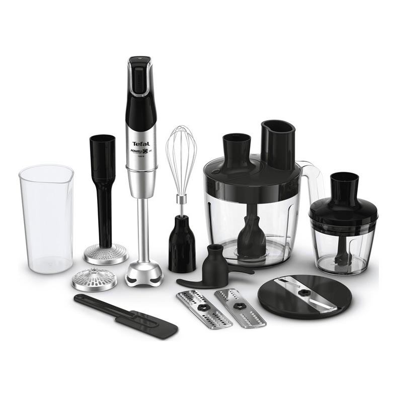 Tefal - Mikser kijowy INFINY FORCE PRO 5w1 1200W/230V czarny/stal nierdzewna