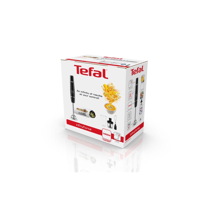 Tefal - Mikser kijowy INFINY FORCE V2 3w1 1000W/230V czarny/stal nierdzewna