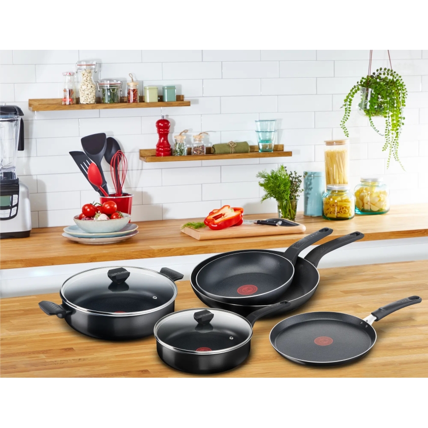 Tefal - Niski garnek z pokrywką SIMPLY CLEAN 28 cm