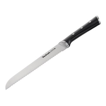 Tefal - Nóż do chleba ze stali nierdzewnej ICE FORCE 20 cm chrom błyszczący/czarny