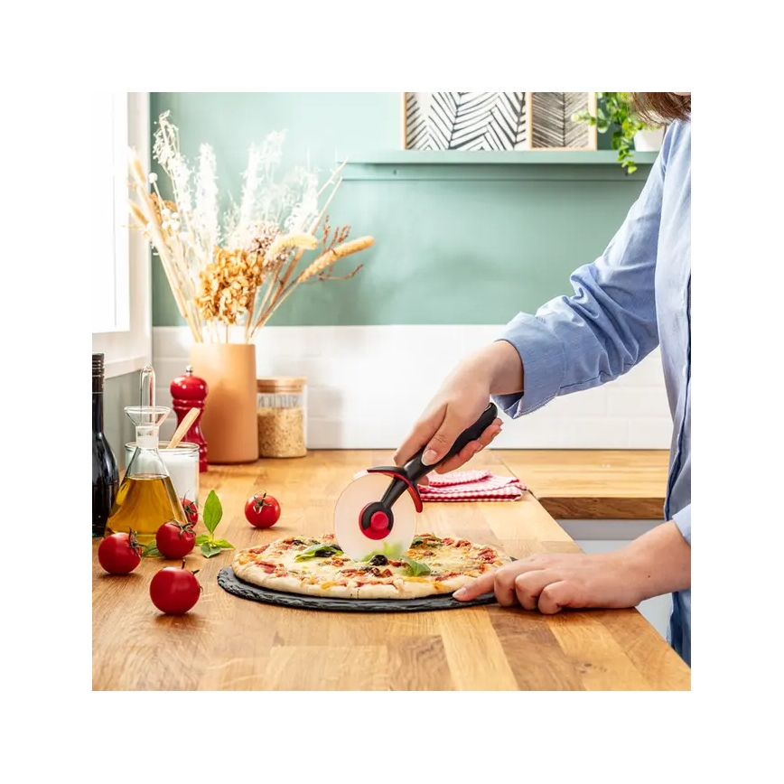 Tefal - Nóż do pizzy INGENIO stal nierdzewna/czarny