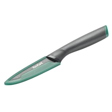 Tefal - Nóż do rzeźbienia ze stali nierdzewnej FRESH KITCHEN 9 cm szary/zielony