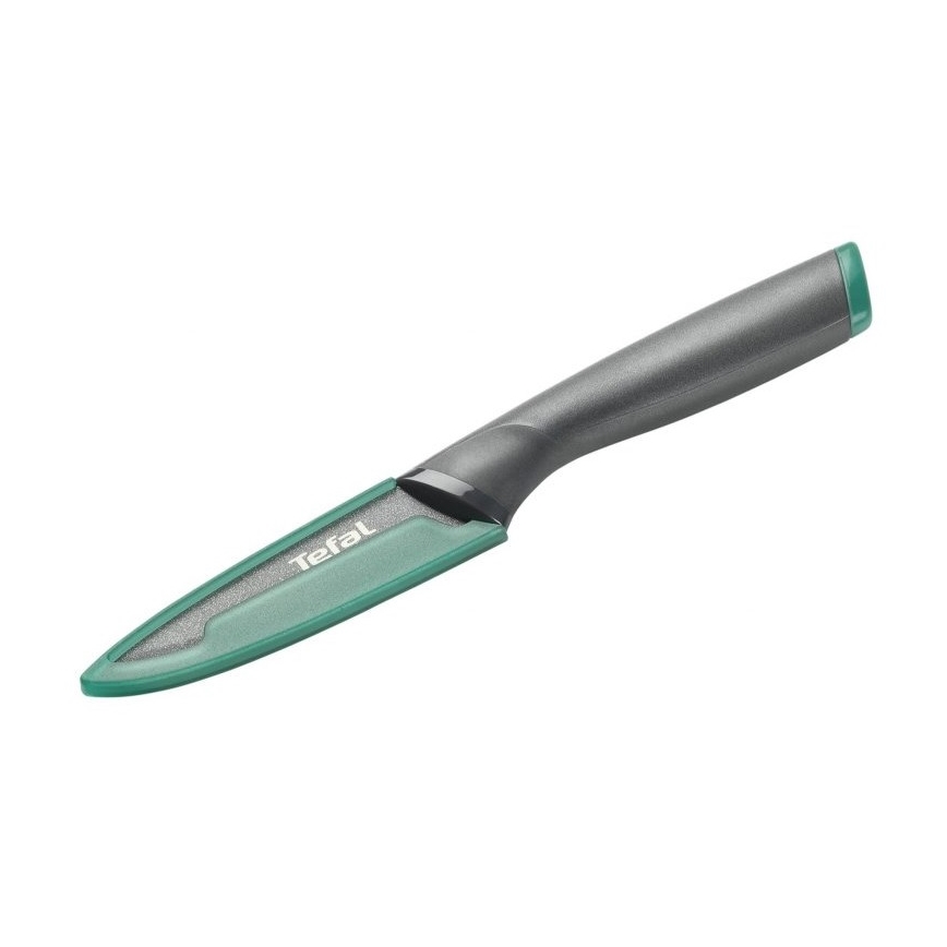 Tefal - Nóż do rzeźbienia ze stali nierdzewnej FRESH KITCHEN 9 cm szary/zielony