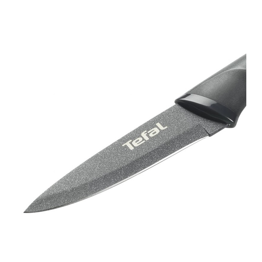 Tefal - Nóż do rzeźbienia ze stali nierdzewnej FRESH KITCHEN 9 cm szary/zielony