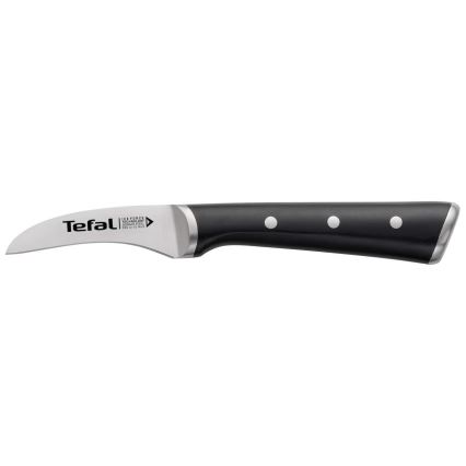 Tefal - Nóż do rzeźbienia ze stali nierdzewnej ICE FORCE 7 cm chrom błyszczący/czarny