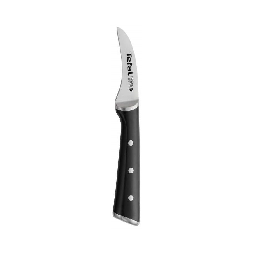 Tefal - Nóż do rzeźbienia ze stali nierdzewnej ICE FORCE 7 cm chrom błyszczący/czarny