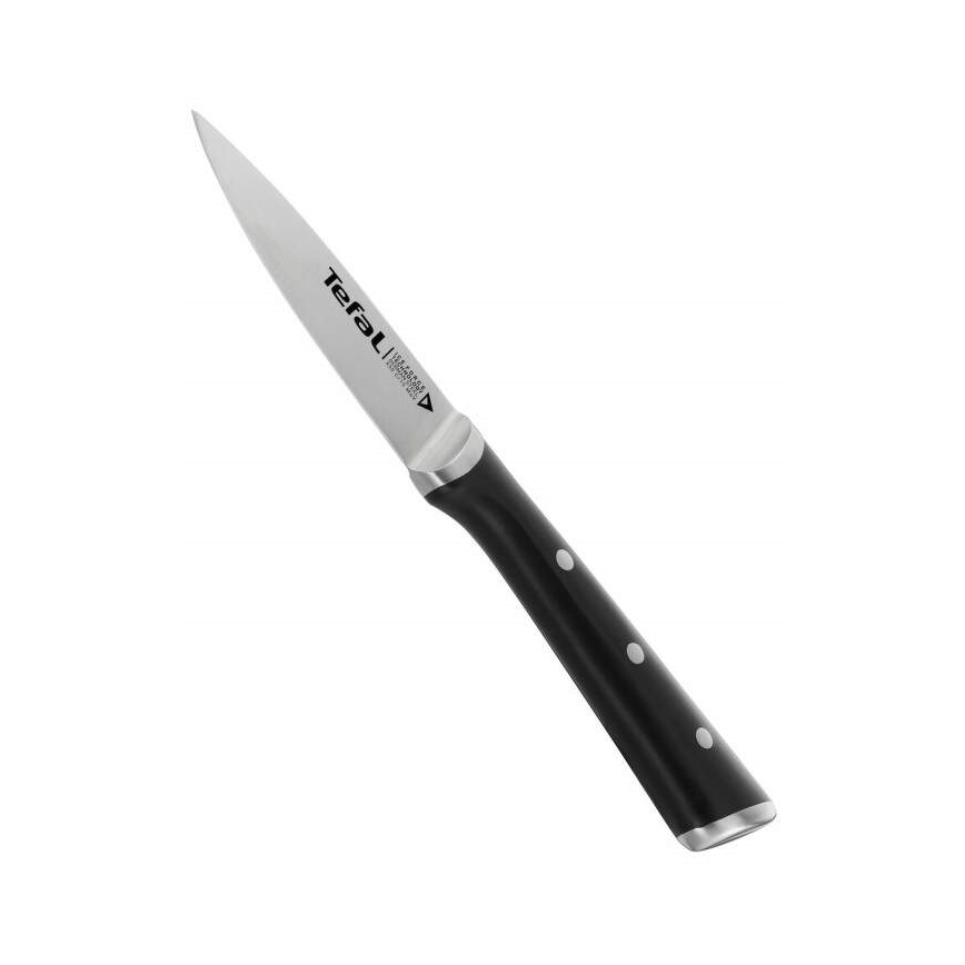 Tefal - Nóż do rzeźbienia ze stali nierdzewnej ICE FORCE 9 cm chrom błyszczący/czarny