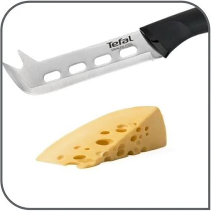 Tefal - Nóż do sera ze stali nierdzewnej COMFORT 12 cm chrom błyszczący/czarny