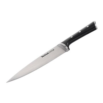 Tefal - Nóż ze stali nierdzewnej chef ICE FORCE 20 cm chrom błyszczący/czarny