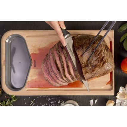 Tefal - Nóż ze stali nierdzewnej chef ICE FORCE 20 cm chrom błyszczący/czarny
