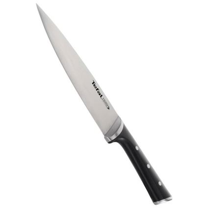 Tefal - Nóż ze stali nierdzewnej chef ICE FORCE 20 cm chrom błyszczący/czarny
