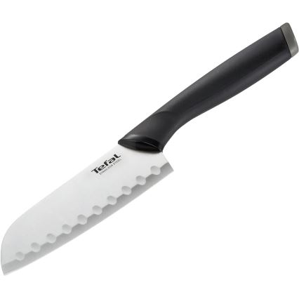 Tefal - Nóż ze stali nierdzewnej santoku COMFORT 12,5 cm chrom błyszczący/czarny