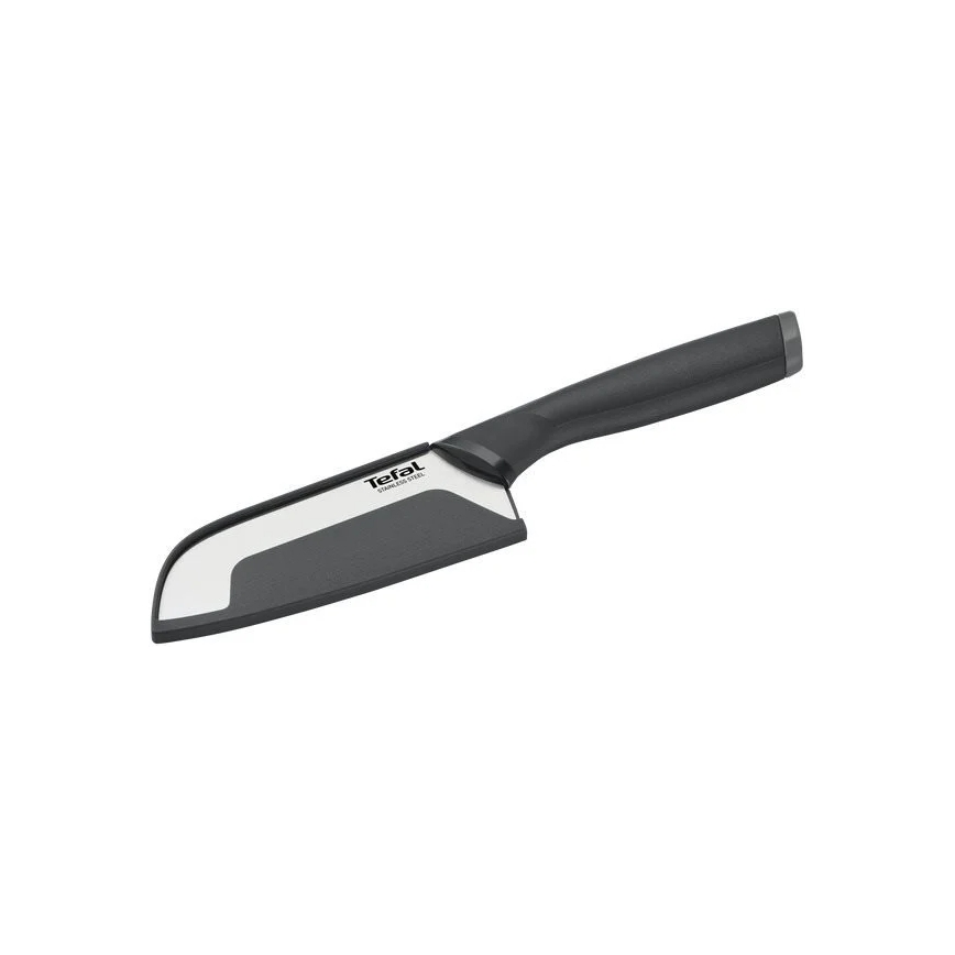 Tefal - Nóż ze stali nierdzewnej santoku COMFORT 12,5 cm chrom błyszczący/czarny