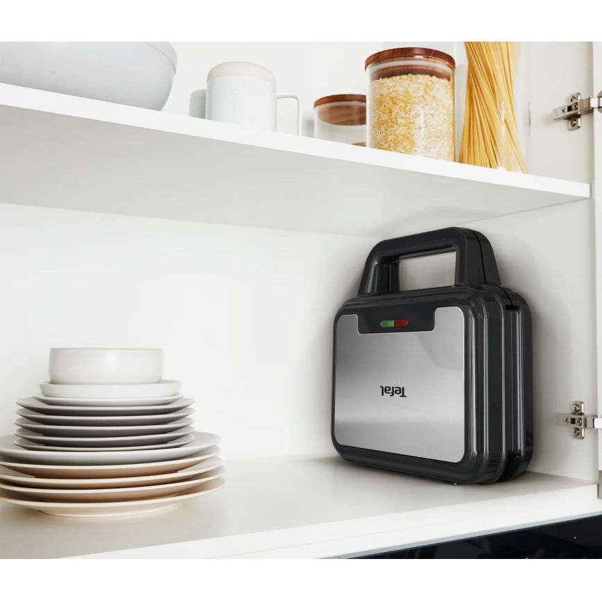 Tefal - Opiekacz ULTRA COMPACT 3w1 700W/230V czarny/matowy chrom