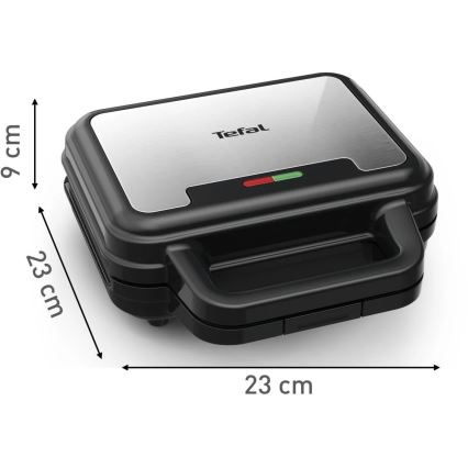 Tefal - Opiekacz ULTRA COMPACT 3w1 700W/230V czarny/matowy chrom