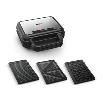 Tefal - Opiekacz ULTRA COMPACT 3w1 700W/230V czarny/matowy chrom