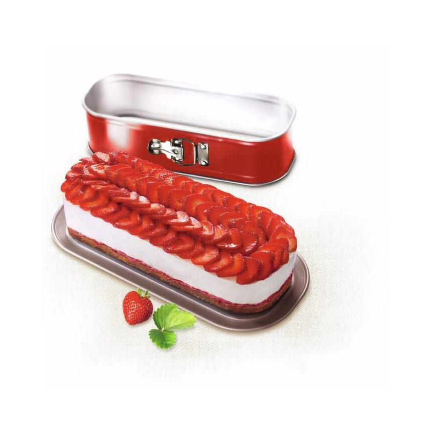 Tefal - Owalna forma do pieczenia DELIBAKE 30x11 cm czerwona