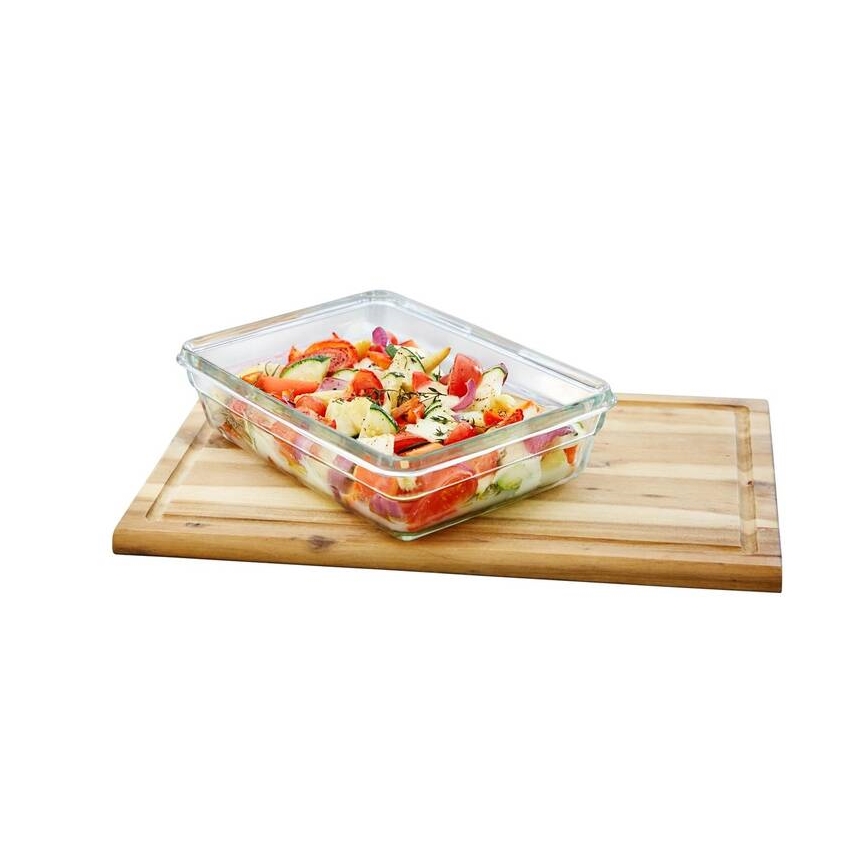 Tefal - Pojemnik na jedzenie 0,45 l MSEAL GLASS czerwony/szkło