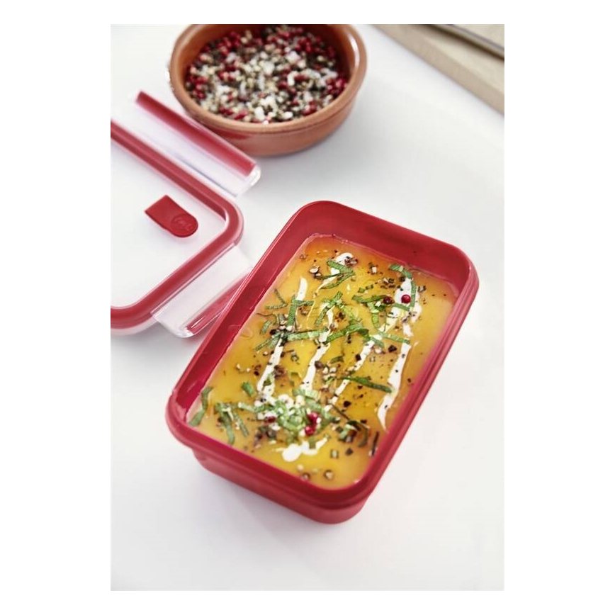 Tefal - Pojemnik na jedzenie 0,8 l MASTER SEAL MICRO czerwony