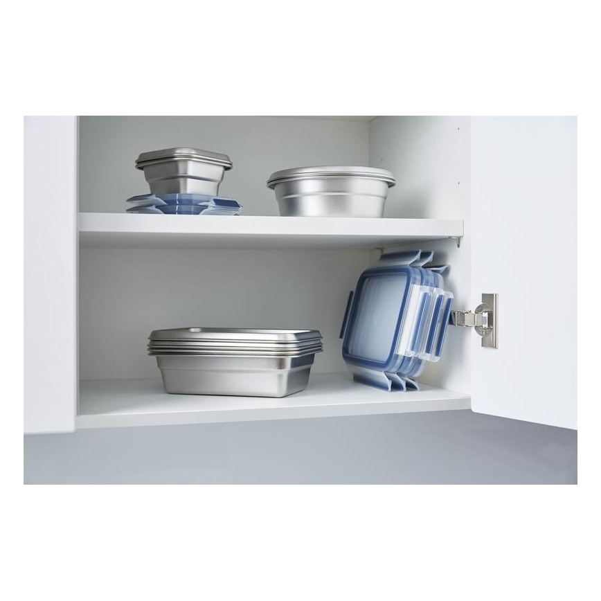 Tefal - Pojemnik na jedzenie 3 l MSEAL STEEL niebieski/stal nierdzewna