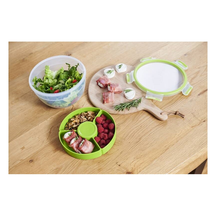 Tefal - Pojemnik na sałatkę 2,6 l MASTER SEAL TO GO zielony