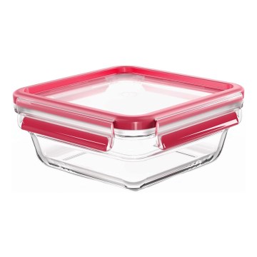 Tefal - Pojemnik na żywność 0,8 l MSEAL GLASS czerwony/szkło