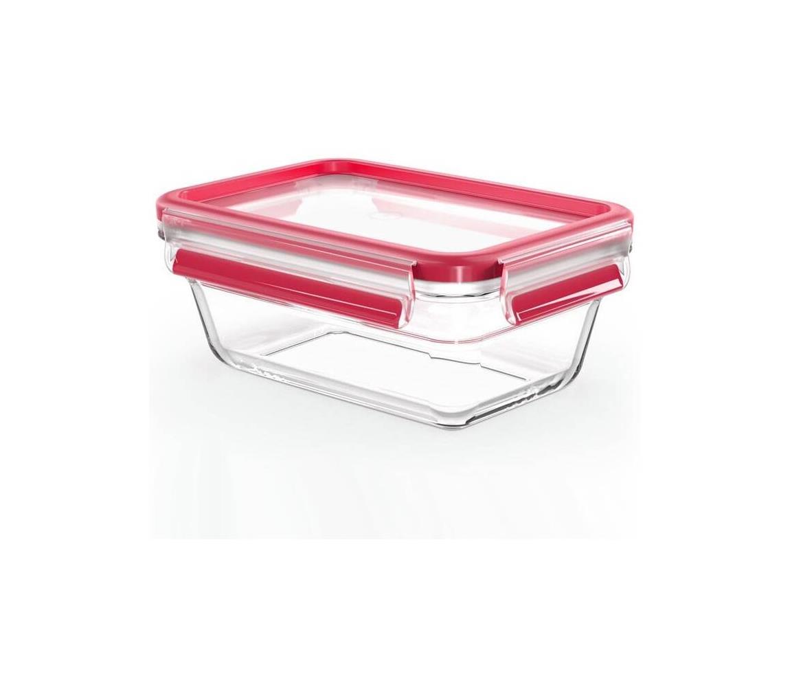 Tefal - Pojemnik na żywność 0,85 l MSEAL GLASS czerwony/szkło