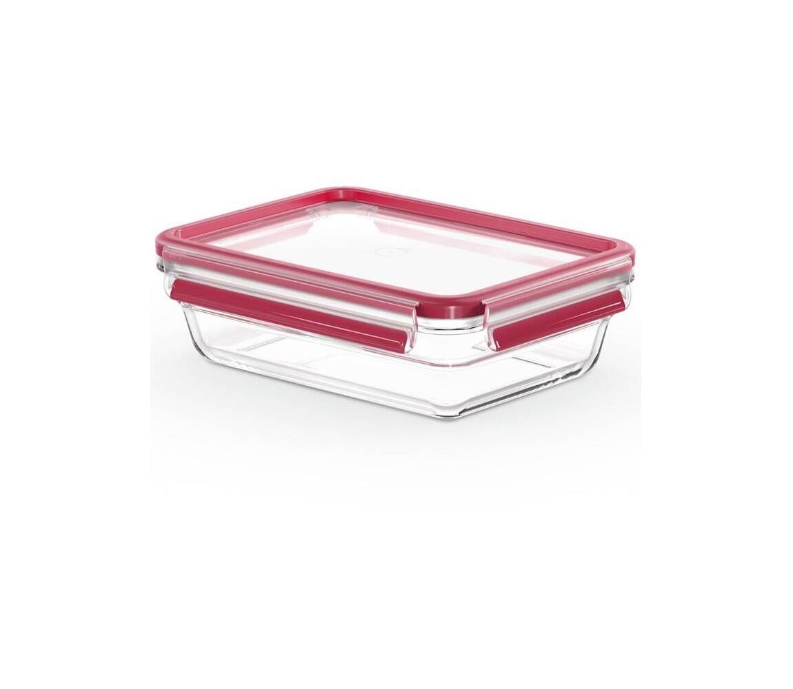 Tefal - Pojemnik na żywność 1,1 l MSEAL GLASS czerwony/szkło