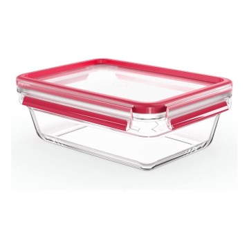 Tefal - Pojemnik na żywność 1,3 l MSEAL GLASS czerwony/szkło