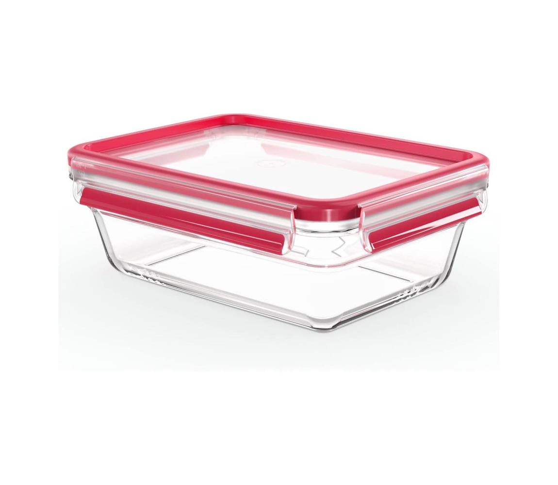 Tefal - Pojemnik na żywność 1,3 l MSEAL GLASS czerwony/szkło