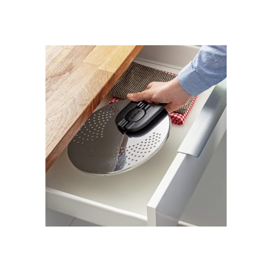 Tefal - Pokrywka do odcedzania INGENIO ze stali nierdzewnej