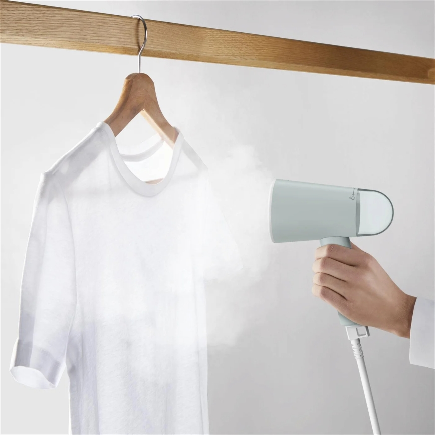 Tefal - Ręczna parownica do ubrań ORIGIN TRAVEL zielona