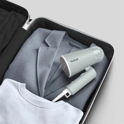 Tefal - Ręczna parownica do ubrań ORIGIN TRAVEL zielona