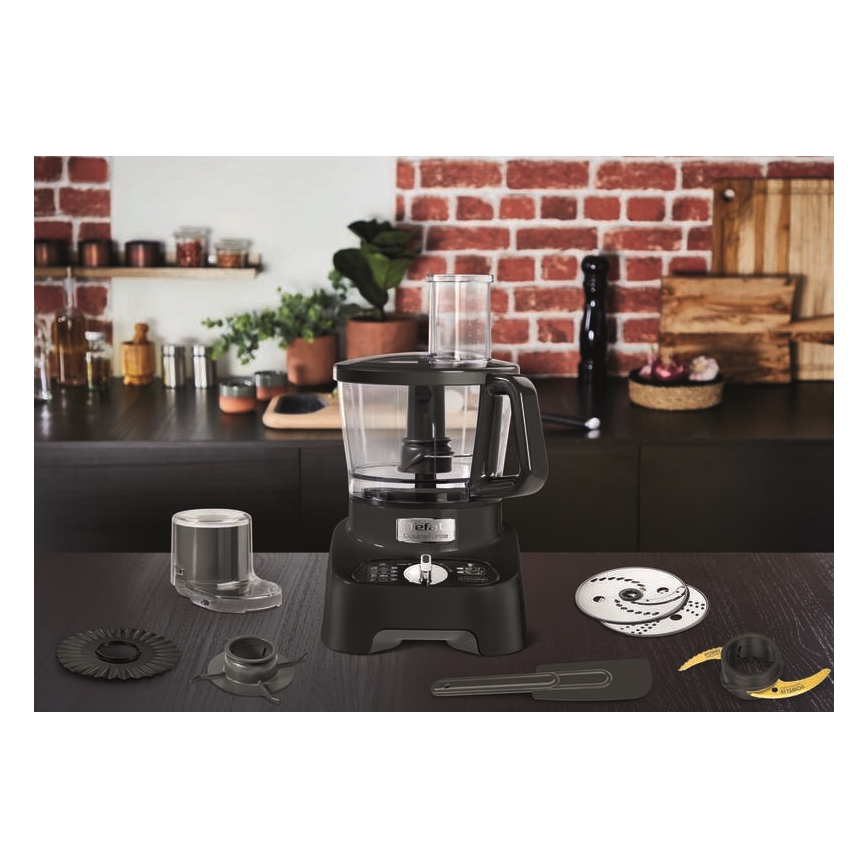 Tefal - Robot kuchenny DOUBLE FORCE 1000W/230V czarny