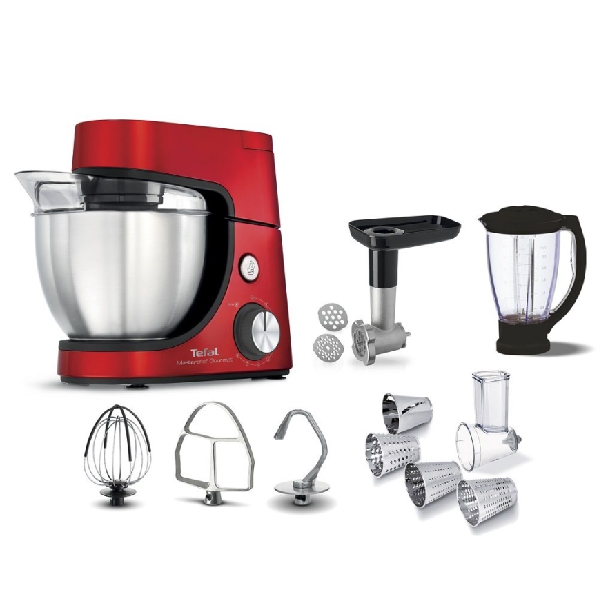 Tefal - Robot kuchenny MASTERCHEF GOURMET 1100W/230V czerwony