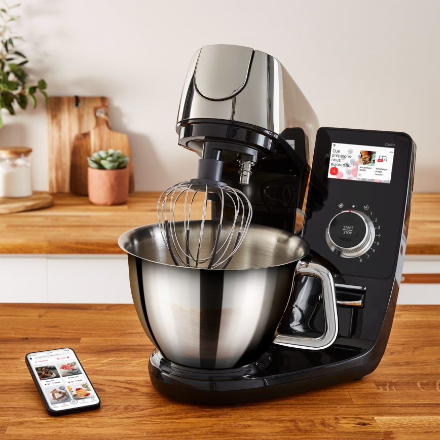 Tefal - Robot kuchenny z wagą I-COACH TOUCH 1200W/230V ze stali nierdzewnej
