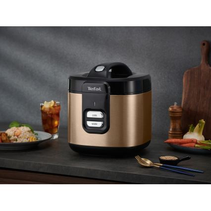 Tefal - Ryżowar COPPERTINTO 600 W / 230 V, 2 l, miedziany