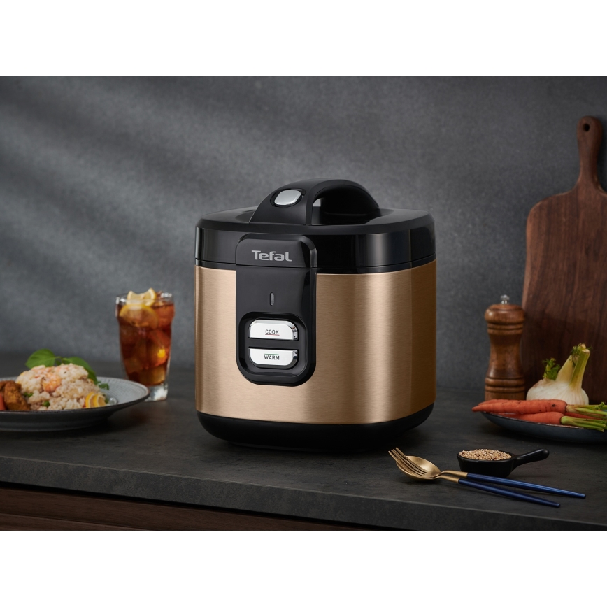 Tefal - Ryżowar COPPERTINTO 600 W / 230 V, 2 l, miedziany