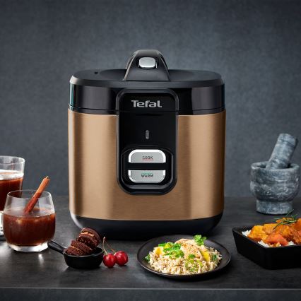 Tefal - Ryżowar COPPERTINTO 600 W / 230 V, 2 l, miedziany