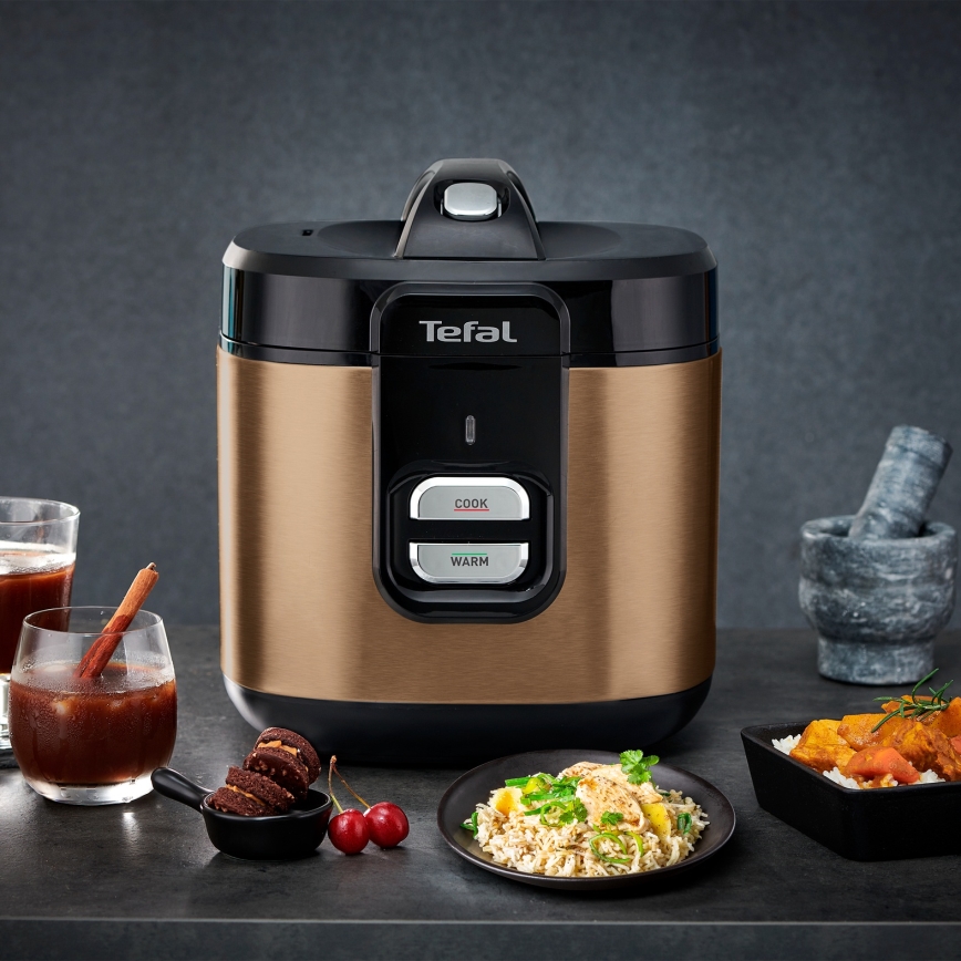 Tefal - Ryżowar COPPERTINTO 600 W / 230 V, 2 l, miedziany